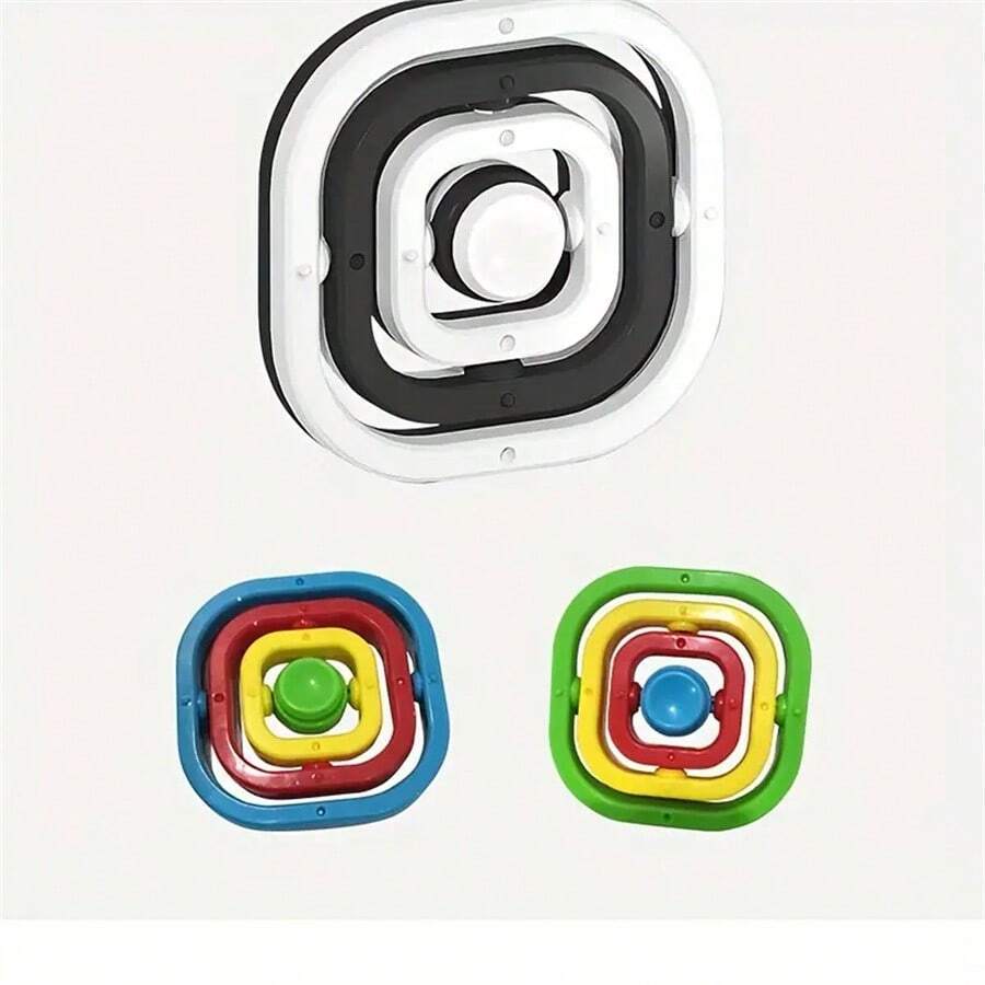 1 pieza Juguete giratorio 3D Infinite, juguete del arista giratorio y creativo, decoración del cubo giratorio de escritorio interesante