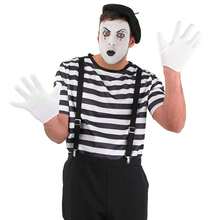 Morph Costumes Fun Shack Men's Mime Artist Costume - French Fancy Dress For Themed Parties, Events, Halloween, And Funny Cosplay Fun - Black - View 5