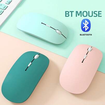 Macaron Bluetooth Mouse Silent Wireless Mice Computer Mouse Tablet Notebook Phone Mouse
