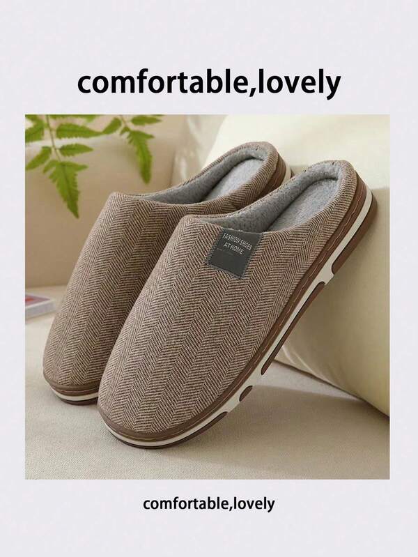 Nuovi pantofole invernali/autunnali extra large, larghe, con fodera termica per uomo, colore solido semplice, suola spessa, morbide e calde pantofole da casa