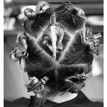 10 pièces Pinces à cheveux en métal pour la mise en forme et la séparation, argent pour les cheveux longs des femmes, pinces à boucles d'alligator pour rouleaux à cheveux, salon, nœuds papillon DIY, accessoires pour cheveux, outils de coiffure - multicolore - Voir 6