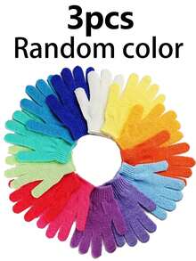 10 件/5 件/3 件/1 件去角质手套、沐浴去角质手套（适用于淋浴、SPA、身体按摩）、中号去角质手套（适用于沐浴、SPA 身体磨砂膏）、男女通用去角质手套、双纹理沐浴手套（适用于淋浴、身体磨砂膏）、去角质手套、死皮去除剂、天然身体清洁布、身体清洁工具、蓝色家居浴室装饰秋季装饰（返校季） - 多色 - 查看 14