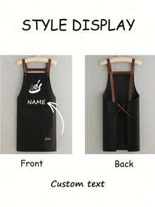 1 szt. Dostosowane nadruki Fartuchy pyłoszczelne, 2-kieszeniowe szybkoschnące fartuchy do domu, Dostosowany kuchenny fartuch kuchenny - Spersonalizowane Nordic Home Bezrękawniki kuchenne Męskie i damskie domowe ubrania robocze, Spersonalizowany niestandardowy fartuch fryzjerski