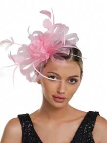 1 Piece Navy Blue Fascinators Hats 20s 50s Hats Pillbox Hat Tea Party Headwear With Veil For Girl And Women Halloween Christmas,Hairband,Hair Hoop Headbands