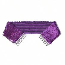 1 Stück Damen Elastischer Taille Pailletten Verstellbarer Gürtel, modischer vielseitiger Rock Gürtel, 56-79 cm Länge, Sommer, Schule