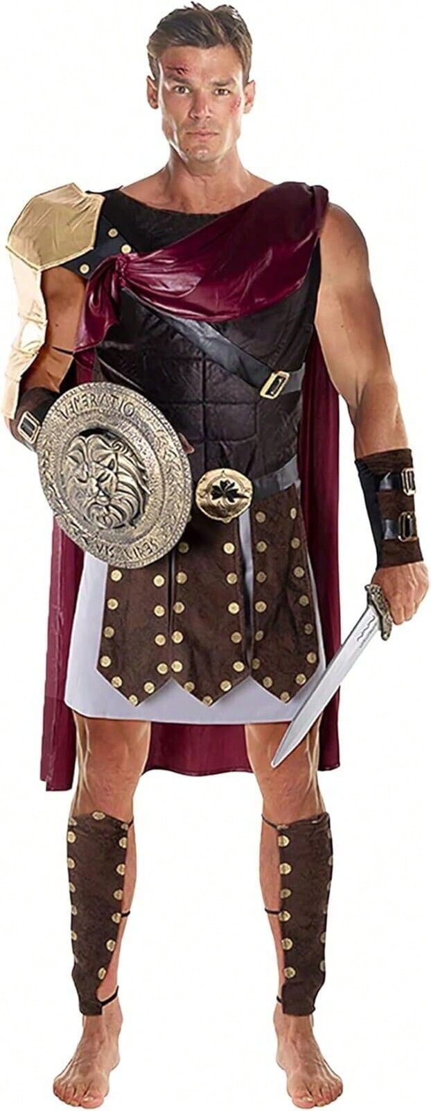 Morph Costumes Roman Gladiator Costume For Men - Adult Fancy Dress, Historical Roman Soldier Outfit, Perfect For Parties And Events