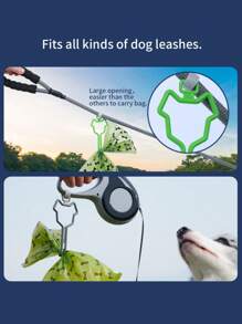 Pet Excrement Bags With Dispense And Clip, 33 * 23 CM Large Dustpans PLA Supports Up To 4 Kg, Garbage Bags For Cat And Dog Poop Waste It Comes With A Clip And A Dispenser For Easy Transport And Operation