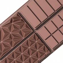 1 pezzo Stampo in silicone per barretta di cioccolato a 12 cavità, con forme assortite, stampo per waffle sandwich, biscotti e barrette di cioccolato fai-da-te, facile rilascio, piccolo stampo in silicone per cioccolato