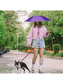 1pc Foldable Large Umbrella Hat, UV Protective Unisex Outdoor Rain Hat, Essential For Sunshade And Fishing, Water-Resistant Canopy With Durable Design - Multicolor - View 4