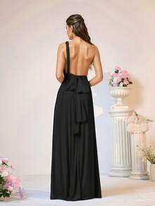 Cross Strap Backless Sexy Dress, Multiple Wear Ways, Elegant For Bridesmaids, Western Style