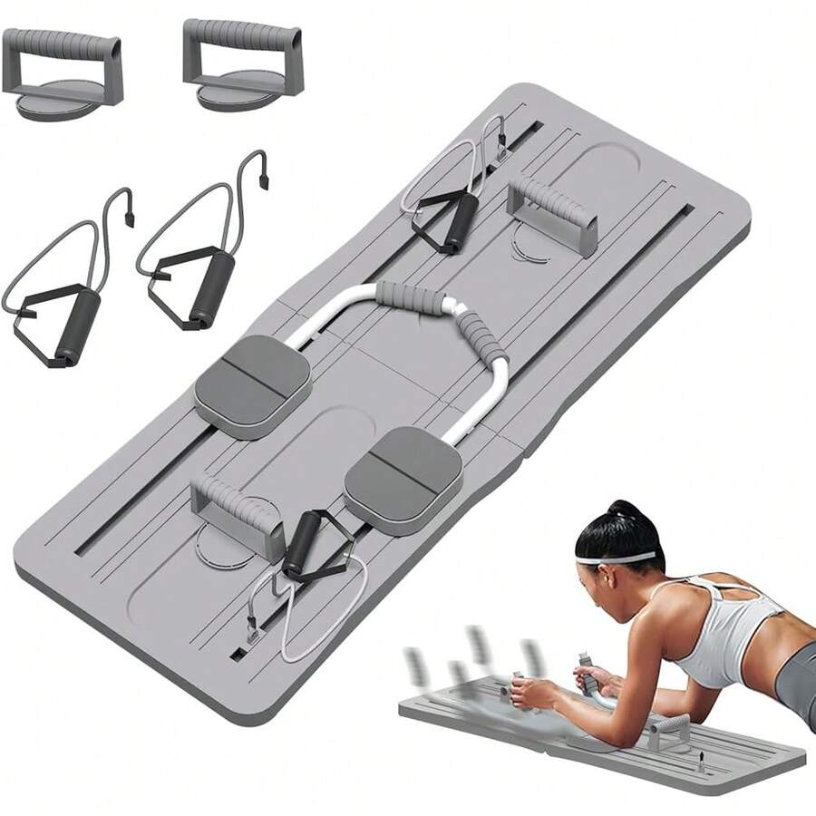2025 Hottt New Arrivals-Pilat Reformer Machine, Pilat Board, Multi-Functional Ab Exercise Board Automatic Rebound, Pilat Reformer Board For Home Workouts For Reformer Body Stamina Stretching Balance Exercise Workout-Parent - Bildfarbe - View 1