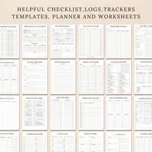 1PC Home Command Center Binder - ADHD-Friendly Family Organizer With Meal Planners, Chore Charts & Routine Trackers | All-In-One Household Management System For Busy Parents