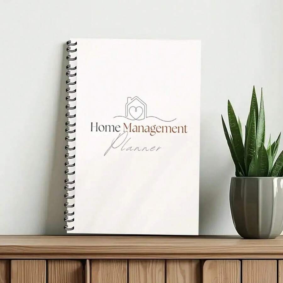 1PC Home Command Center Binder - ADHD-Friendly Family Organizer With Meal Planners, Chore Charts & Routine Trackers | All-In-One Household Management System For Busy Parents