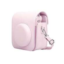 Soft PU Leather Protective Case For Mini 12 Camera With Shoulder Strap Travel Bag For Fujifilm Film Camera