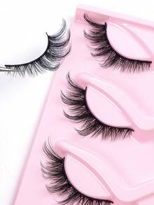 5 Pairs Fox Eye False Eyelashes Fox Eyelashes Winged Lashes Faux Mink Fluffy Hairs Soft Natural Eye Lashes Makeup Tool For Beauty Travel Gifts - 狐狸眼睫毛 - 查看 8