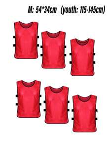 1 Piece Or 6 Packs Basketball Soccer Training Team Vest Racing Suit Team Clothes Expansion Sports Clothes Advertising Vest Number Suitable For Adults/Football Bib/Scrimmage Vest Premium Athletic Training Pinnies Jersey - Team Practice Soccer Vests For Basketball, Football, Baseball - , Lightweight, Quick-Dry Training Bibs For Sports Teams And Clubs