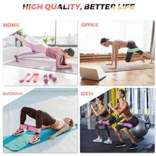 8er Pilates Widerstandskreis-Set, bestehend aus: 38cm/14,96" Pilates Widerstandskreis, 3 Stücke Widerstandsbänder, Yoga-Ball, Dehnungsgurt, Widerstandsschleife, Aufbewahrungstasche - Pilates und Yoga Fitnessausrüstung für Zuhause - geeignet für Frauen - perfekte Geschenkidee