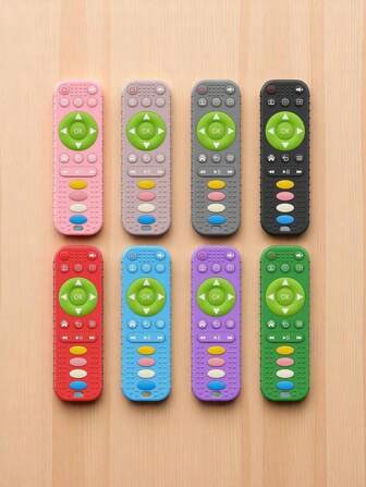 1 Pc Silicone Remote Control Model,Soft Silicone Teething Toy Suitable For Toddler Boys And Girls Halloween/Christmas Gift,Tether,Pepper Pig,Teething Remote,Remote Control Toy,Gift,Girls Toys,Baby Toys,Toys For Boys,Toddler Toys For 2-Year-Olds,Fidget Toys,Children's Birthday Gift,Children's Educational Games