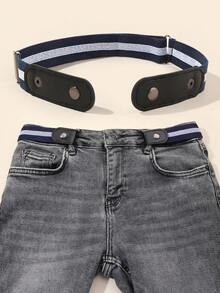 Children's New Elastic Waist Belt, Casual Belt For Jeans Dress Decoration - Multicolor - View 2