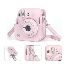 Soft PU Leather Protective Case For Mini 12 Camera With Shoulder Strap Travel Bag For Fujifilm Film Camera