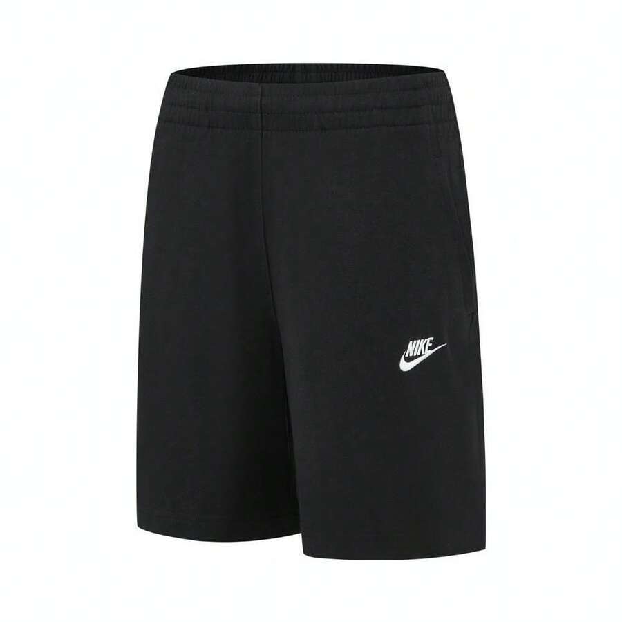 Nike 2025 Tween Boy K NSW CLUB 针织短裤 6英寸 LBR - 黑色 - 查看 1
