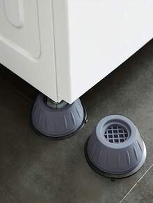 4pcs Anti-Vibration Anti-Walk Washing Machine Pads, Rubber Feet Pads To Prevent Washing Machine And Dryer From Walking, Waterproof And Noise Reduction, Universal Fit