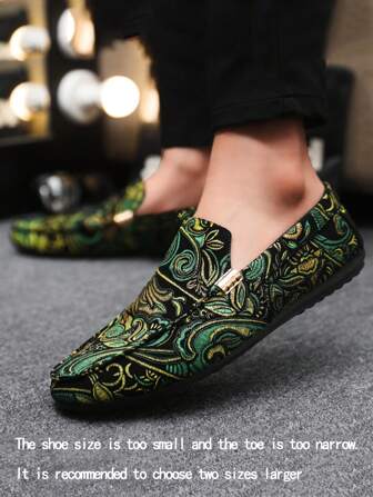 男士乐福鞋 新款休闲鞋 百搭莫卡辛鞋 一脚蹬宽松鞋 年轻鞋 布面平底男鞋 黑色正装鞋 休闲布鞋（鞋型偏小偏窄，请选购大两码）