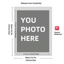 Personalized Customed Diamond Painting Kits For Adults DIY 5D Art Round/Square Full Drill Dots By Design Your Own With Photo Picture Text Multiple Sizes (8x10 Inch) Custom Painting, Adults, From Create Pictures, Customized Home Decor