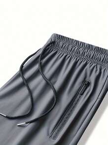 Pantalones deportivos casuales de longitud hasta el tobillo con elástico alto, cierre con cremallera reflectante, cordón en inglés, adecuados para trotar, hacer ejercicio, senderismo, ciclismo, primavera y otoño
