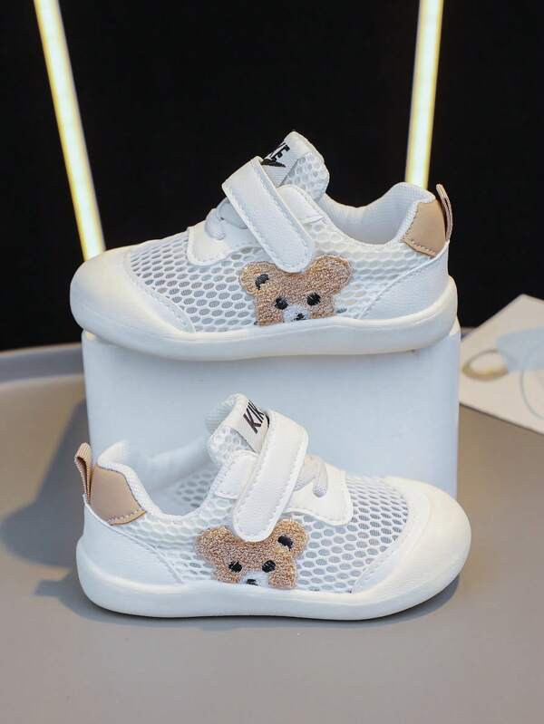 1 Pair Infant Outdoor Versatile New Comfortable Soft-Sole Shoes, Suitable For Spring, Summer, Autumn, Lightweight & Breathable, Suitable For School, Cartoon Cute, Fashionable Casual Thick-Soled Sports Shoes