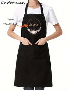 1pc Custom Apron With Text, Personalized Photo Apron, Waterproof Apron, Customized Funny Cooking Kitchen Apron, Customize Logo, Text, Chef Cook Apron, Ideal Gift For Valentine's Day, Father's Day, Mother's Day Birthdays, Anniversaries, Unique Gift For Women, Chef, Mom, Dad, Husband, Girlfriend, Boyfriend, Weddings Gift For Him, Gift For Her,Multi-Functional, Ornamental,Reusable,Exquisite,Stylish,High-Quality,Colorful,Modern,Custom,Personalized,Unique,Customized Household Gloves,Xmas Decoration,For Housewarming - Multicolor - View 13