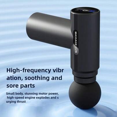 USB Mini Massage Gun Fascia Machine Muscle Relaxation Vibrating Gun Rod Massage Fitness Equipment Neck Grab Fascia Gun,800mAh