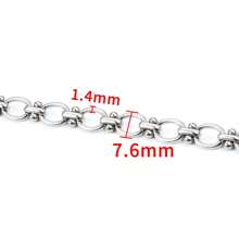 1 Meter modische Edelstahlkette in Silber, geeignet für DIY Halsketten, Armbänder, Schmuckherstellung