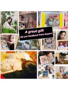 Fridge Magnet Customization: DIY Magnetic Stickers With Photos, Wedding Pictures, Etc. Magnetic And Personalized Creative Decorative Magnetic Stickers - Multicolor - View 10