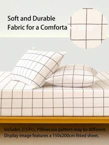 Set di lenzuola con fodera aderente - 2/3 pezzi: 1/2 federe e 1 coprimaterasso (profondità 30 cm/12 pollici) - Coprimaterasso moderno o pad per letto con federa per tutte le misure di letto da una piazza singola, una piazza e mezza, matrimoniale, king size e matrimoniale doppio
