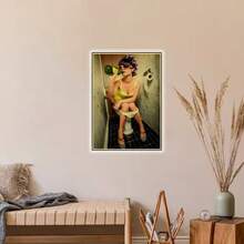 1/3PCS Optional Frame Posters Wall Arts Vintage Poster Bathroom Toilet Wall Decorative Posters Art ,Wall Art With Frame - Multicolor - View 7