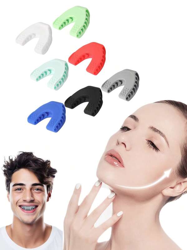 7pcs/1pc Unisex Multi-Color Chin Trainer - Non-Electric Odorless Silicone Jaw Slimming Tool, Jaw Trainer, Tighten And Strengthen Facial Lines, Slim Face Slimming Chin And Cheek Bones, Advanced Facial Exerciser, Look Younger And Firmer SlimMen's Ladies' Day Gift Mother's Day Gift,Beauty,Skin Care Products,Spa,Self Care,Skin Care Tools,Face Care,Esthetician Supplies,Massage,Face Massage Tool,Face Roller