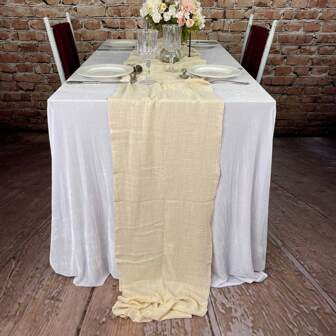1pc 42cm X 300cm Decorative Table Runner, For Wedding Arch, Event Venue Decor, Bridal Shower Ceremony