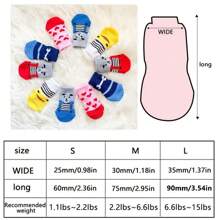1 Pair Of Cute Cartoon Mixed Color Pet Socks, Comfortable Pet Shoes, Anti Slip Cat And Dog Shoes, All Season Indoor Cat And Dog Paw Protection Covers, Who Is The Most Fashionable Today? So Handsome~(Random One Size Fits All)