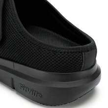 FitVille Men's Slip On Extra Wide Adjustable Slippers Backless Mules For Wide Feet Walking Shoes Indoors Outdoors - Black - View 11