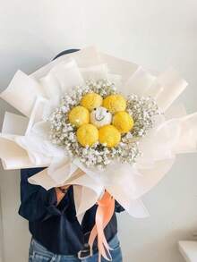 40张韩式花束包装纸，白边，适用于DIY手工、礼品包装、装饰、花艺用品，23英寸 x 23英寸，包装纸，薄纸，花束用品，粉色薄纸，适用于礼品袋和包装，多色礼品包装纸，情人节礼品包装纸，生日艺术纸工艺品，毕业礼品包装纸，母亲节礼品包装纸 - 白色 - 查看 4