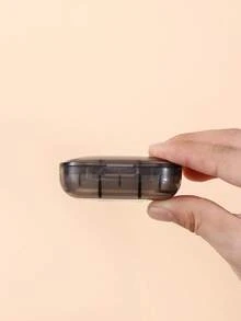 Organizador de pastillas portátil mini de 3 compartimentos, contenedor de almacenamiento de tabletas, pastillero semanal, dispensador de medicamentos - Multicolor - Ver 3