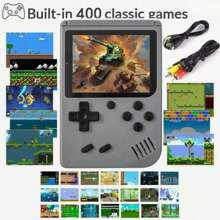YiYi Handheld Game Console Macaron Mini 400 In 1 Gaming Console Big Screen Handheld Retro Classic Game With 1020 MAh Large Battery Plug And Play Portable Game Console Machine Retro Gaming Machine 1pc(1 Player/2 Player)