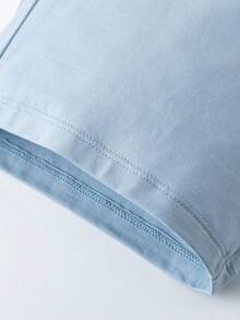 mini bala Pijamas de seda de verano antibacterianos para niños y niñas, conjunto de ropa para padres e hijos - gris azul - Ver 8