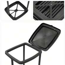 Faltbarer Kunststoff Mülleimer | Einstellbare Höhe tragbarer Müllbeutelhalter | Rechteckiger nicht-elektrischer Außen- und Küchen-Mülleimer | Multifunktionaler erweiterbarer Müllbeutelständer | Geeignet für Autos, Wohnmobile, Küchen, Outdoor-Camping, Picknicks, Partys und ein ideales Geschenk für verschiedene Anlässe