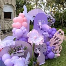 20/32/40pcs Pink & Purple Metallic Latex Balloons, 10 Inch Shiny Party Balloons Suitable For Birthday, Shower, Wedding And Celebrations, Vibrant Mixed Colors, Decor For Various Party Scenes - Multicolor - View 2