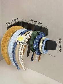 1/2pcs No-Drill Bathroom Daily Hair Band, Hair Clip, Headband, Hair Scrunchie & Other Hair Accessories Storage Rack, Perfect For Organizing Your Wardrobe, Cap Rack, Multi-Function Necklace, Bracelet & Jewelry Display Rack, Ideal For Bathroom, Bedroom, Living Room, Women's Storage Organizer, Essential Travel Accessories, Back To School Dormitory Storage, Fall Decor, Thanksgiving And Christmas Gift Ideas For Stylish Home Organization And Efficient Space Management.