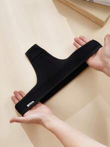 AOKVOGIRL 6pcs Women's Low-Rise Simple & Sexy Breathable Panty Set, Black Solid Color Thong - Black - View 4