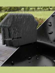 Outdoor Grill Dust Cover, BBQ Smoker Cover, Waterproof Grill Cover, Anti-Dust Protective Cover For Outdoor Barbecue Grills