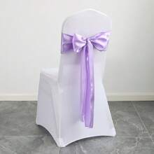 10 pièces Écharpe de chaise en satin avec nœud papillon, écharpes de chaise en satin vert sauge pour mariage, réception, événement, hôtel, décoration de chaise, convient pour toute fête intérieure ou extérieure. Décoratif et fonctionnel. Également applicable pour les fêtes de vacances, les mariages, les célébrations d'anniversaire, les sacs en organza, les chemins de table, les artisanats DIY, la décoration d'intérieur et les décorations de fête